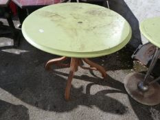 Circular Wooden Pub Table