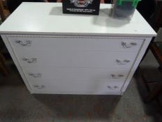 White Chest of Four Drawers