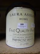 2.5l Tin of Laura Ashley Primrose White Paint