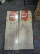 Two Small Pine Shelves 890x300x193mm