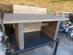 *Light Brown Borneo Garden Dining Table