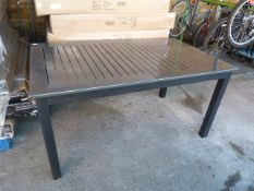 *Classic Black Extending Garden Dining Table