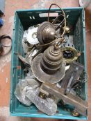 Box of Brass and Wooden, Wall and Ceiling Light Fi