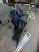 Umbrella, Folding Chairs, etc.
