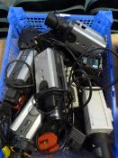 *Box of Security Cameras and Parts