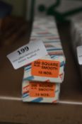 *Box of Ten 200mm Square Smooth Files and a Box of