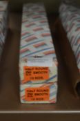 *Two Boxes of Ten 250 Half Round Smooth Files