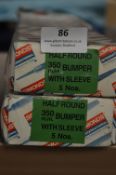*Two Boxes of Five 350mm Bumper Files with Sleeves