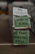 *Two Boxes of Five 350mm Flat Body Files