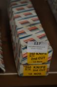 *Two Boxes of Ten 250mm Knife Second Cut Files