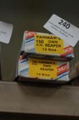 *Two Boxes of Ten 150mm Farmers Own Reaper Files