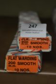 *Two Boxes of Ten 200mm Flat Warding Smooth Files