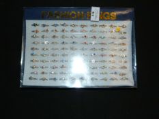 Tray Containing 100 Fashion Rings