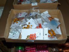 Box Containing Twenty Pairs of Fashion Earrings