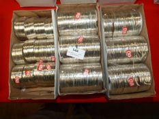 Three Boxes of White Metal Bracelets