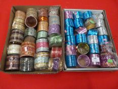 Two Trays of Mixed Asian Style Bracelets & Bangles