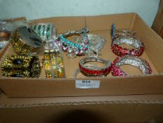Tray of Assorted Asian and Costume Bangles, etc.