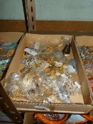 Tray Containing a Quantity of Asian and Costume Je