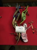 Box Containing Four Pairs of Asian Style Shoes (Assorted Colourways and Sizes)