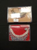 Two Gift Boxes Containing Asian Style Jewellery Se