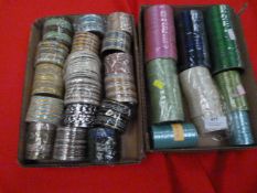 Two Trays of Mixed Asian Style Bracelets & Bangles