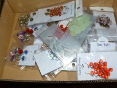 Box Containing Twenty Pairs of Fashion Earrings