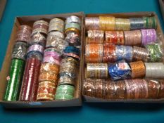 Two Trays of Assorted Bangles