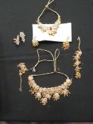 Two Gift Boxes Containing Asian Style Jewellery Se