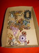 Tray Containing a Quantity of Asian and Costume Je