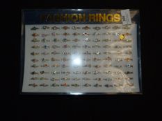 Tray Containing 100 Fashion Rings