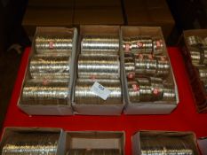 Three Boxes of White Metal Bracelets