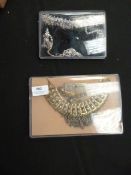 Two Gift Boxes Containing Asian Style Jewellery Se