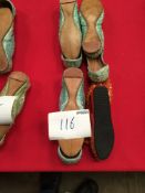 Box Containing Four Pairs of Asian Style Shoes (Assorted Colourways and Sizes)