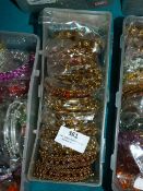 Box Containing Assorted Asian Style Bracelets