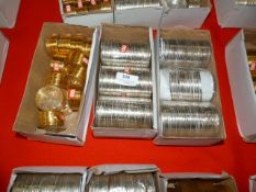 Two Boxes of White Metal and One Box of Yellow Met