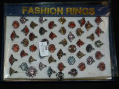Tray Containing 50 Assorted Fashion Ring