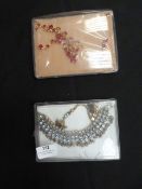 Two Gift Boxes Containing Asian Style Jewellery Se