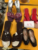 Box Containing Four Pairs of Asian Style Shoes (Assorted Colourways and Sizes)