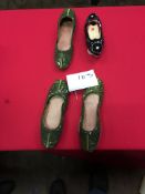 Box Containing Four Pairs of Asian Style Shoes (Assorted Colourways and Sizes)