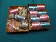 Two Trays of Assorted Bangles