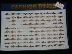 Tray Containing 100 Fashion Rings