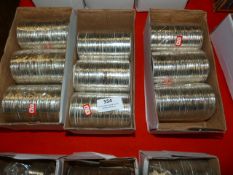 Three Boxes of White Metal Bracelets