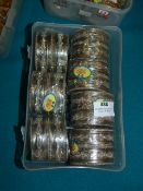 Seven Packs of Pewter Coloured Asian Style Bracele