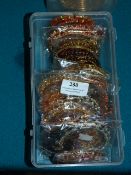 Box Containing Mixed Asian Style Bracelets