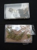 Two Gift Boxes Containing Asian Style Jewellery Se
