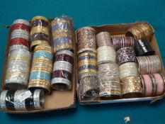 Two Trays of Assorted Bangles