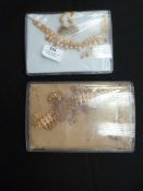 Two Gift Boxes Containing Asian Style Jewellery Se
