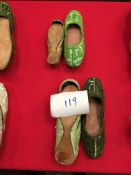 Box Containing Four Pairs of Asian Style Shoes (Assorted Colourways and Sizes)