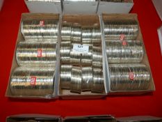 Three Boxes of White Metal Bracelets