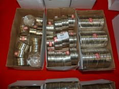 Three Boxes of White Metal Bracelets